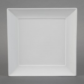 Ceramic Bisque Square Charger