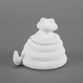 Ceramic Bisque Cute Snake Box