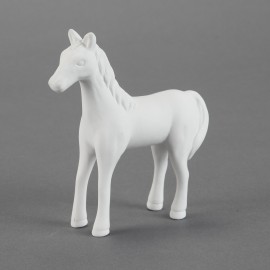 Ceramic Bisque Cute Standing Horse