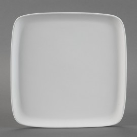 Ceramic Bisque Geometrix Large Square Plate