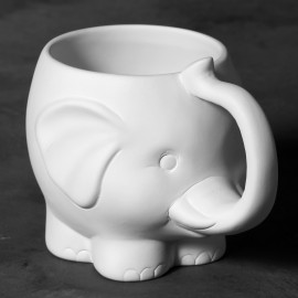 Ceramic Bisque Elephant Mug