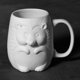Ceramic Bisque Hedgehog Mug