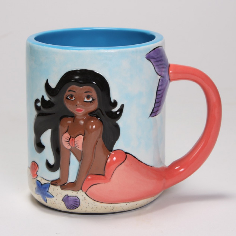 Mayco-Ceramic-Bisque-ready-to-paint-Mermaid Mug