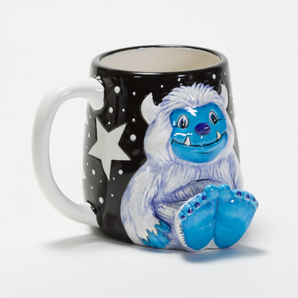 Unpainted Ceramic bisque Yeti Mug