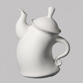 Ceramic Bisque Dancing Teapot