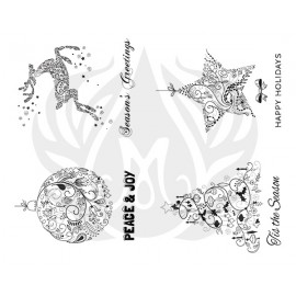 Seasons Greetings Designer Silk Screen