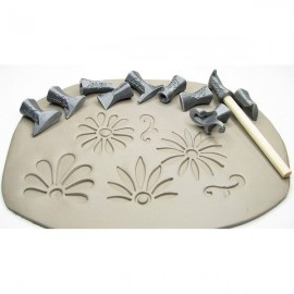 Flower Puzzle Stamp Set #1 by Spectrum