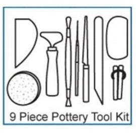 Bargain 9 pc. Pottery Tool Kit